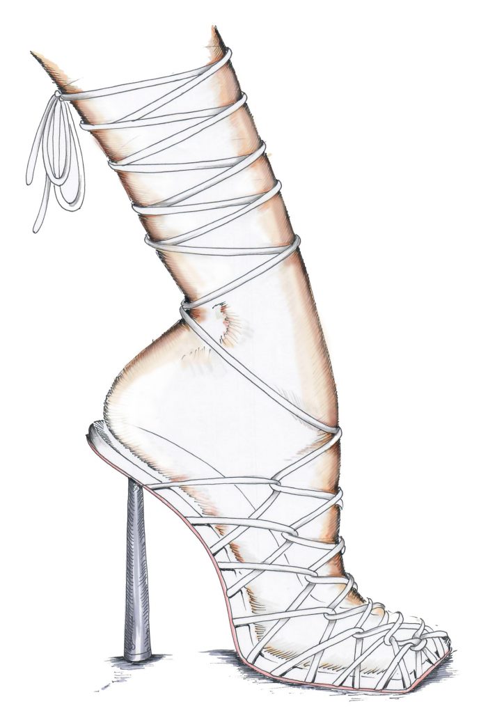 fenty lace up sandals