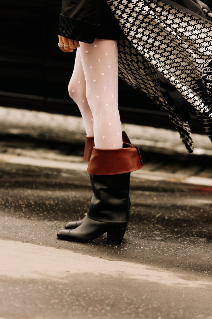 chanel lug sole boots