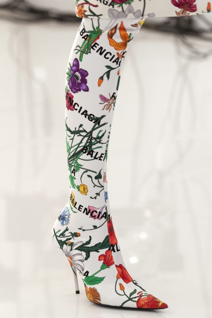 Gucci Aria Balenciaga floral boots
