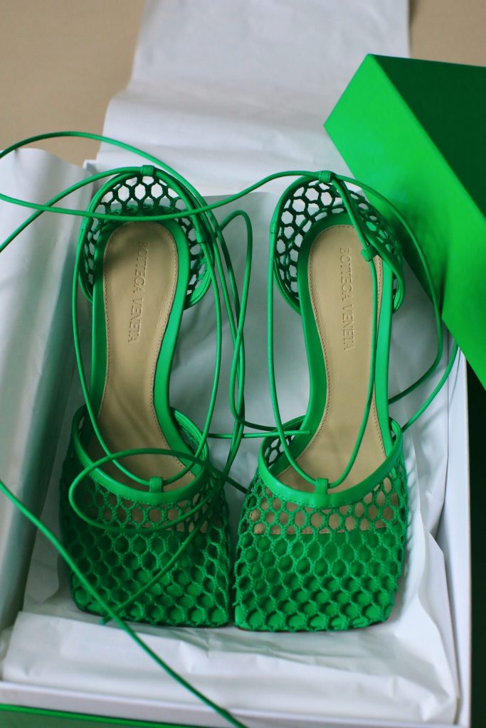 bottega veneta green shoes