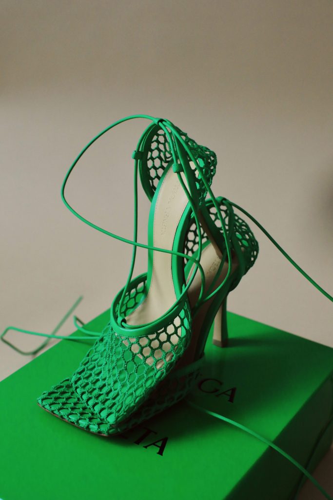 bottega veneta green shoes